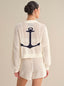 Tide Mesh Nautical Cardigan
