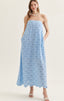 Strapless Eyelet Maxi Dress