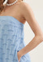 Strapless Eyelet Maxi Dress