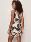 Wander Lace Up Linen Dress