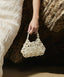 Lulu Pearl Beaded Top Handle Bag