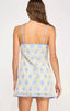 Contrast Diamond Crochet Mini Dress