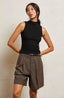 Mel Luxe Rib Mock Neck Tank