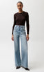 Lana Double Button High Rise Jeans