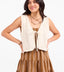 Junie Pointelle Sweater Vest