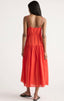 Dalia Tie-Waist Tiered Organic Cotton Dress
