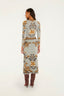 Stained Glass Beauty Grey Knit Skirt