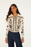 Golden Nature Off-White Knit Cardigan