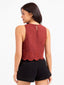 Tea Garden Scallop Hem Top
