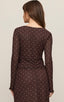 Amara Polka Dot Mesh Top