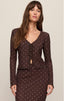 Amara Polka Dot Mesh Top