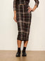 Fall Mesh Midi Skirt