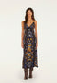 Golden Nature Slip Maxi Dress