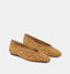 Caret Stud Leather Ballet Flat