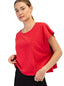 Cotton Slub Open Back Top
