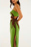 Green Palm Tree Maxi Dress