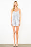 Embroidered Flowy Strap Top