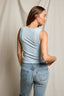 Khara Cotton Binded Tank- Powder Blue
