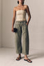 Mara Sateen Drawstring Pant - High Rise