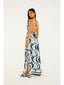 Long Dress With Metal Fish Detail