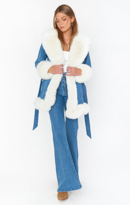 Hudson Coat with Faux Fur