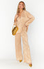 Everywhere Pants- Gold Pleat