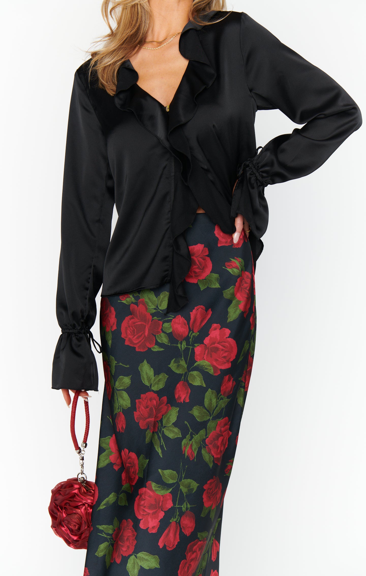 Maci Maxi Skirt- Send me Roses