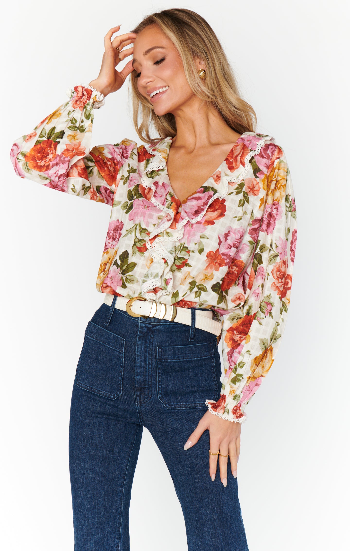 Lydia Ruffle Top