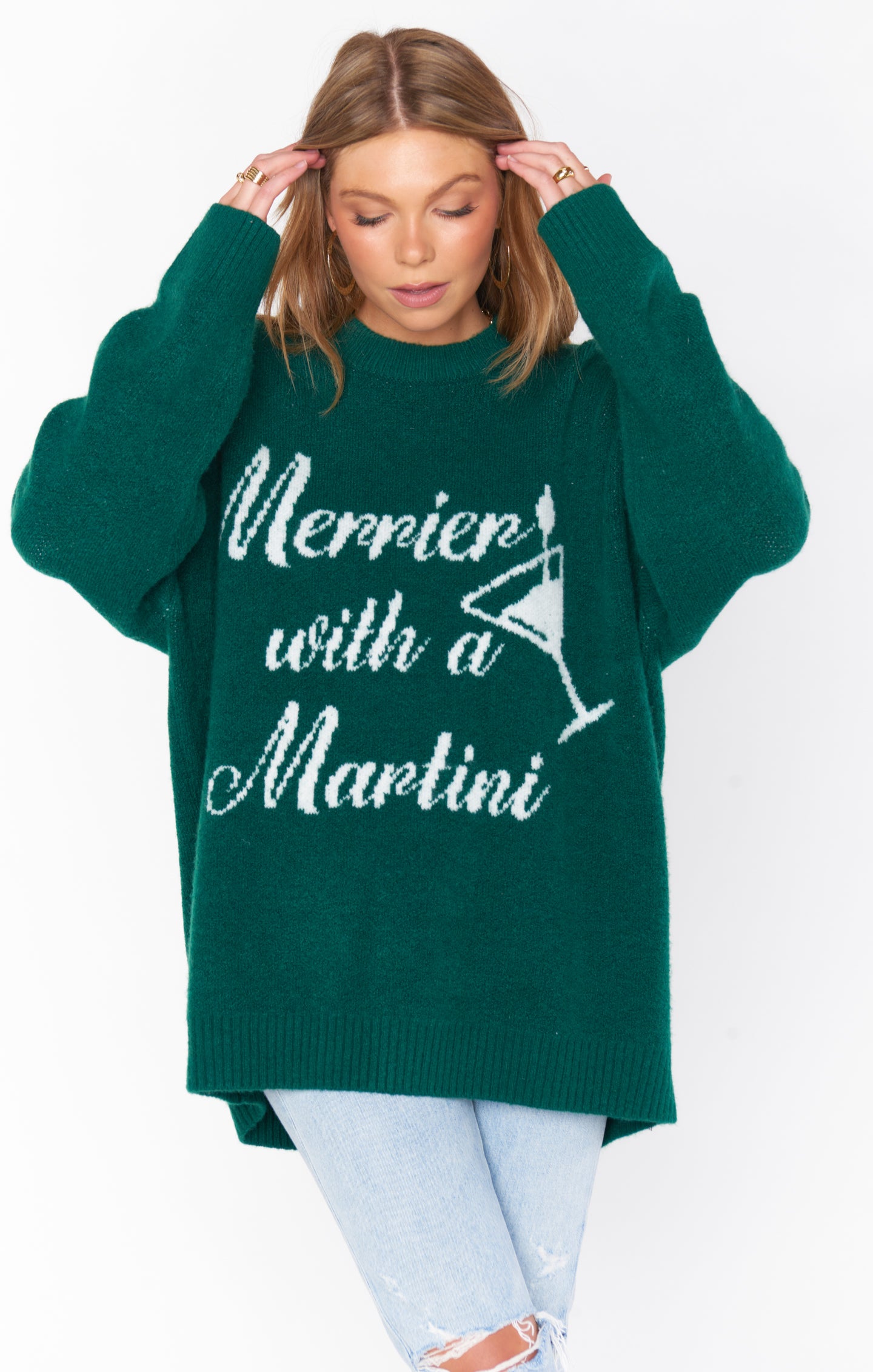 Classic Crewneck Sweater- Merrier with a Martini