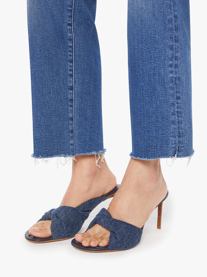 Mid Rise Rambler Zip Ankle Fray