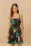 Midnight Macaw Fiesta Mini Dress