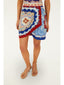 Mixed Cherry Royalty Scarf Mini Skirt