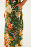 Oriental Garden Multi Short Sleeve Maxi Dress