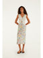 Rendeira Multicolor Sleeveless Midi Dress
