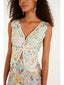 Rendeira Multicolor Sleeveless Midi Dress