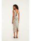 Rendeira Multicolor Sleeveless Midi Dress