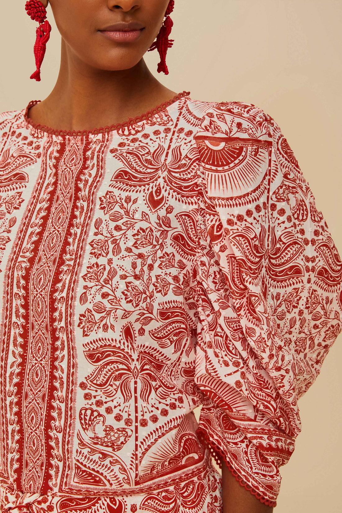 River Ride Red Blouse