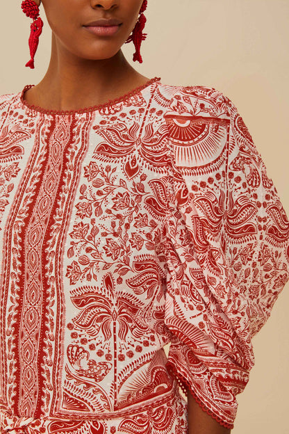 River Ride Red Blouse
