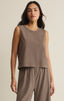 Sloane Jersey Muscle Tank- Perfectly Taupe