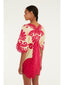 Spring Arabesc Pink Short Sleeve Mini Dress