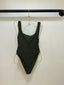 Square Neck Swim - Metallic
