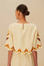 Summer Cutwork Sand Blouse
