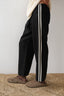 The Linen Crop Racer Stripe Pant