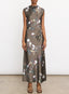 Lily Vine Draped Funnel Neck Dress