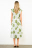 Sleeveless Pattern Detail V Neck Dress