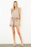 Flutter Sleeve Embroidery Detail Top