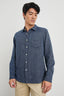 Wyatt- Navy Etch