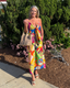 Tropical Scenario Multi Colored Dress