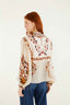 Berry Garden Cream Long Sleeve Blouse