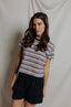 Dawn Sporty Ringer Stripe Tee